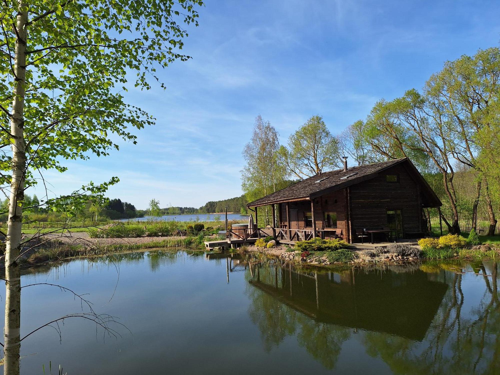 Villa Akmeninis Bebras Zemaiteliai Esterno foto